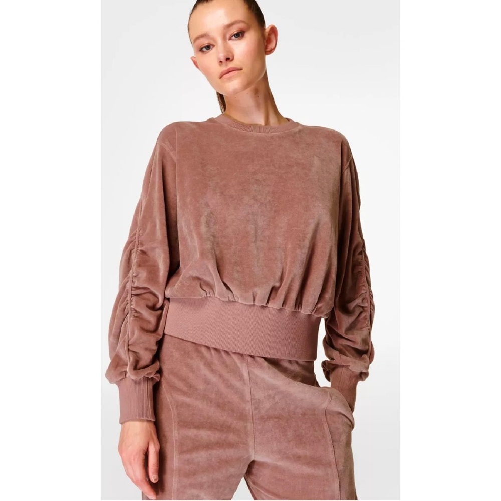 NWT Sweaty Betty Retake Velour Pullover 12